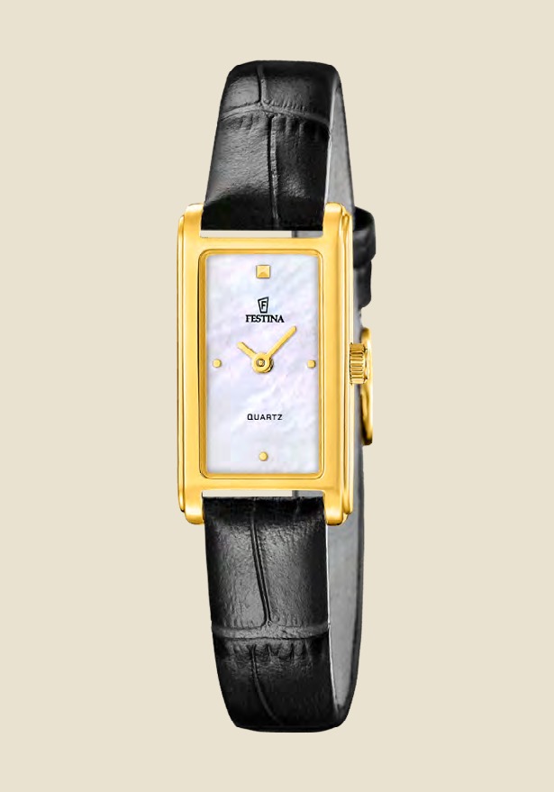 Festina Mademoiselle F20768/4, gold-tone bracelet, navy dial